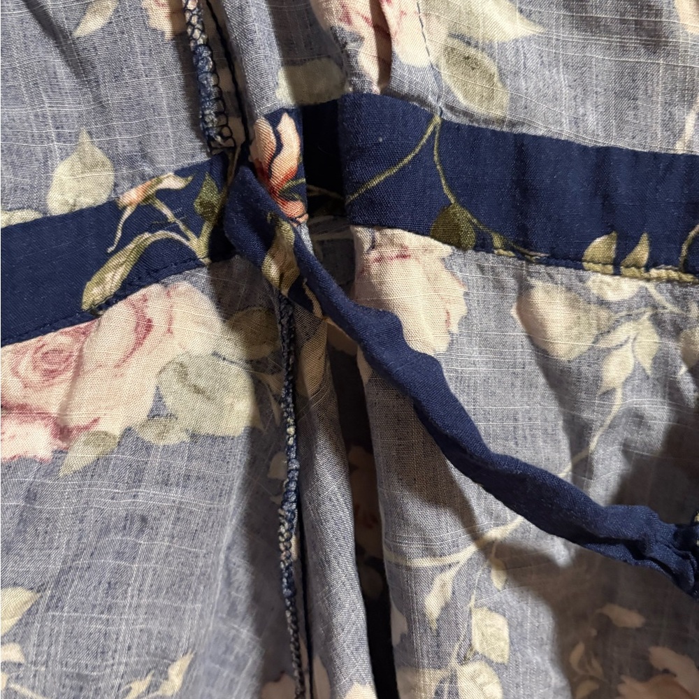 Charlotte Russe Blue Floral Wrap Dress - Picture 7 of 8